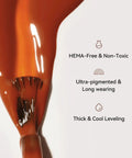 Brush applying vibrant polish from HEMA-Free Neon Gel Nail Polish Kit With 6 Long-Lasting Soak-Off UV LED Polishes, Vegan And Cruelty-Free