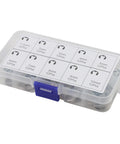 120 Piece E Clip Circlip Set Pro Grade 304 Stainless Steel Retaining Rings Assortment 1.5mm To 10mm Rust Resistant C Shape Fasteners For Heavy Duty Machinery Repair And Maintenance, storage case