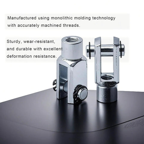Air Cylinder Rod Clevis End Y Connector 2-Pack M8x1.25 Female Thread 40mm Length Iron Joint for Pneumatic Cylinders on display