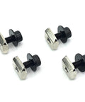 Heavy Duty T Slot Mounting Nuts And Screws Replacement Kit For Racing Simulator Wheel Base Upgrade Crafted From Top Tier Steel, four steel fasteners.