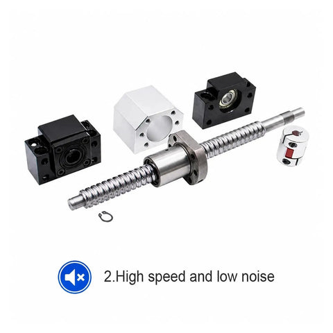 Awesome Ball Screw Kit With SFU2005 And SFU2010 For CNC Router Plus 20mm Rod, BKBF15 seat and coupling