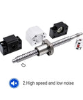 Kick Start Your Rig With Heavy Duty Ball Screw Kit For Cnc Router Engravers Using SFU20 Specs 20MM Lead Rod Nuts BKBF15 Seats Couplings L300 To L2000MM Ensuring C7 Accuracy For Effortless Smooth Movements On All Machining Projects Today, SFU20 ball screw kit with coupler and BK/BF seats