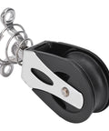 Beefy Nylon Swivel Sheave Block Pulley For Marine Rigging And Fitness Gear, 316 Stainless Steel, Plain Bearing, side view