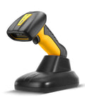 Rugged Industrial Bluetooth Barcode Scanner With Charging Dock, 2D And 1D Wireless Reader, IP67 Waterproof, Shockproof, Dustproof, 2600mAh Battery
