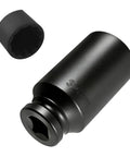 Heavy Duty 32mm Socket Featuring Half Inch Drive And 12 Point Impact Design, measuring 79mm long, used for axle and hub lock nuts.