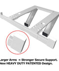 Heavy Duty No-Drill Window AC Bracket For Apartments Holds Up To 200 Lbs, Easy Install, Safe Mount For 27-38 Inch Windows