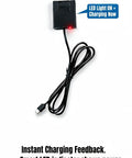 Smart LED indicator on 15W Flexible Waterproof Solar Panel USB C Charger With Micro USB And Barrel Port showing charging status.