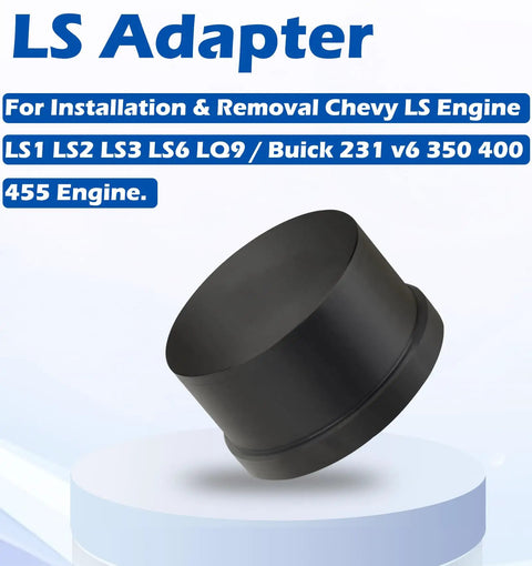 Pro Grade Cam Bearing Install Tool For Chevy LS Engines, Installation And Removal Compatible With LS1 LS2 LS3 LS6 And LQ9, black adapter