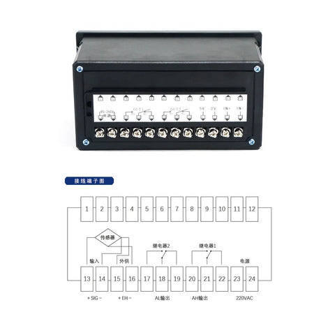 Pro Grade Load Cell Weight Sensor Amplifier With Digital Readout AC 90 To 242V Power connections