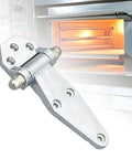 Heavy Duty Refrigerator Door Hinge In Zinc Alloy Smooth Pivot Ultra Durable And Easy To Install Rust Resistant Secure Fit For Standard Fridge Doors And Barn Chassis Perfect Kitchen Upgrade For Long Lasting Fridge Access. Zinc alloy hinge for fridge door, silver, 14.5x4.8 cm, 7 mm
