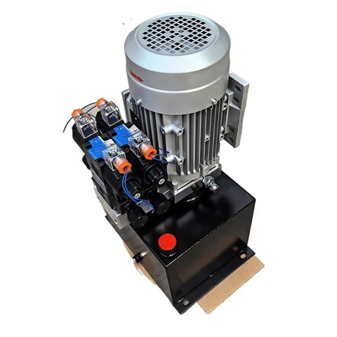 Badass Heavy Duty Hydraulic Power Unit With 4KW Motor And 380V Pump for Industrial Stations, featuring copper coils and valves.