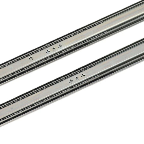 Heavy Duty 40 Inch Drawer Slides Side Mount Full Extension For Cabinets And RVs Made Of Cold Rolled Steel Pair With Easy Install Locking Mechanism And Smooth Quiet Operation For Heavy Loads, pair