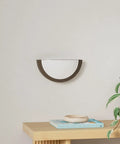 12 Inch Dimmable LED Wall Sconce With Adjustable 3000K 4000K 5000K Color Temperature, CRI 90 High Color Rendering, ETL Listed Half Moon
