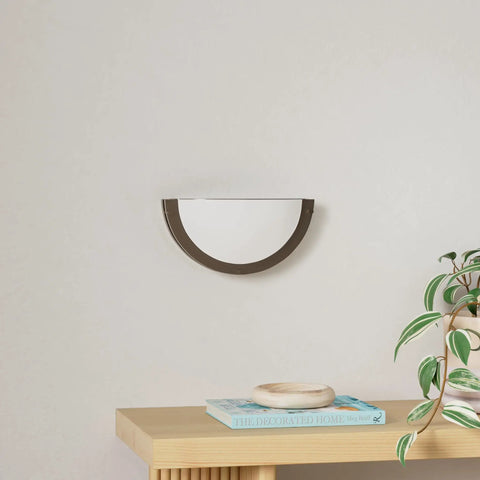 12 Inch Dimmable LED Wall Sconce With Adjustable 3000K 4000K 5000K Color Temperature, CRI 90 High Color Rendering, ETL Listed Half Moon