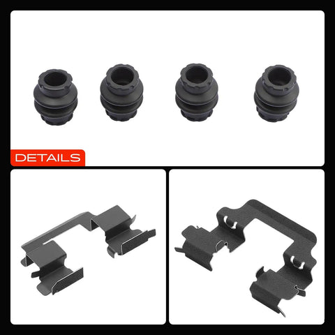 Premium Rear Disc Brake Hardware Kit For Land Rover Range Rover And Lr3 Models 05 To 09 Ensures Smooth Stops And Killer Performance With Durability You Can Trust Every Single Mile. rear brake boots and spring clips