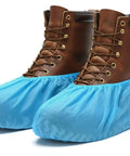 Disposable Boot And Shoe Covers 200 Pack Non Slip Durable For Indoor And Outdoor Use Fits Most US Men And Women Size