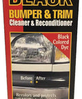 Bumper And Trim Restore Kit With 4 Oz Cleaner Concentrate And Applicator Brush, Permanently Dyes Textured Black Plastic, Rubber And Vinyl, New Improved Formula And Larger Size packaging