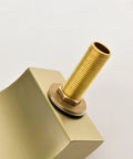 Waterfall Tub Filler Faucet Deck Mount With 3 Hole Brushed Gold Brass Finish close-up showing brass construction detail