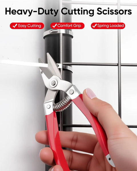 52-Piece 304 Stainless Steel Zip Tie Kit With Unlock Tool And Industrial Scissors, 11.8 Inch Self-Locking Cable Ties in use