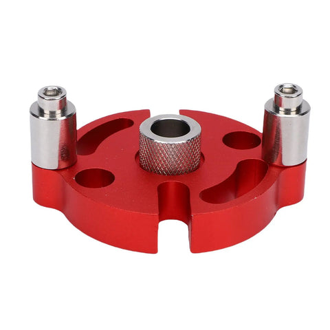 Heavy Duty Workhorse Self Centering Doweling Jig Built From Rock Solid Anodized Aluminum Alloy with stainless steel drill bushings.