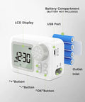 Automatic Watering System For 15 Potted Indoor Houseplants With No Fuss Digital Programmable Timer with LCD and USB port