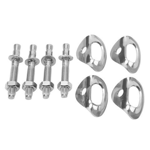 Beefed Up Heavy Duty Climbing Hangers Set Of 4 Stainless Steel Anchors With Expansion Design For High Load Carrying Capacity