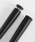 Adjustable Clamp Leg For DIY Coffee And Console Tables, Black Metal Leg with threaded floor protectors, no punching design