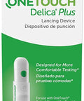 Lancing Device With 25 Lancets For Easy At Home Testing Reduced Vibration For Smooth Pricks Ergonomic Grip Adjustable Depth Designed For Less Pain Compatible With Popular Delica Style Lancets box