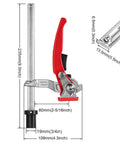 Two Pack Welding Table Clamps For Three Quarter Inch Dog Holes Heavy Duty Workbench Clamps dimensions and features