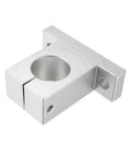 4 Pack Aluminum Linear Rod Rail Shaft Supports For 30mm Shaft, Rhombus Shaped Mount Brackets With Wrench, Sweet Setup For CNC Machines, 3D Printers, Automation Gear And Precision Linear Motion Guides, silver clamp bracket