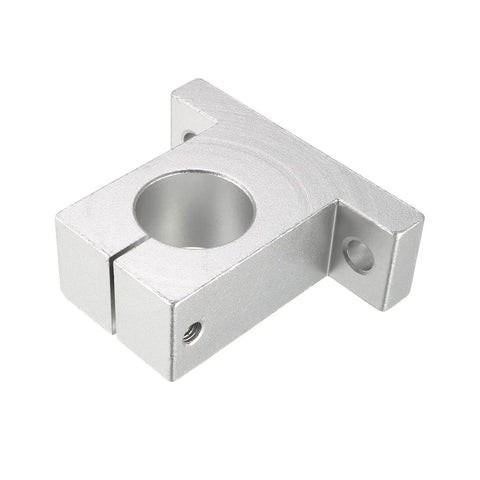 4 Pack Aluminum Linear Rod Rail Shaft Supports For 30mm Shaft, Rhombus Shaped Mount Brackets With Wrench, Sweet Setup For CNC Machines, 3D Printers, Automation Gear And Precision Linear Motion Guides, silver clamp bracket
