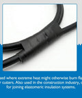 Heavy Duty Aluminum Foil Tape For HVAC Duct Sealing And Insulation Repair 2 Inch By 27 Yard, black tape on cables