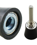 Three Piece 1 Inch Black Rubber Disc Pad Holders Set for Drills and Rotary Tools with Aluminum Core and Removable Handle
