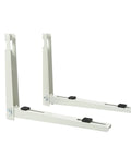 Heavy Duty Outdoor Wall Mount Bracket For Ductless Mini Split Air Conditioner And Heat Pump Systems, Universal White Galvanized Steel