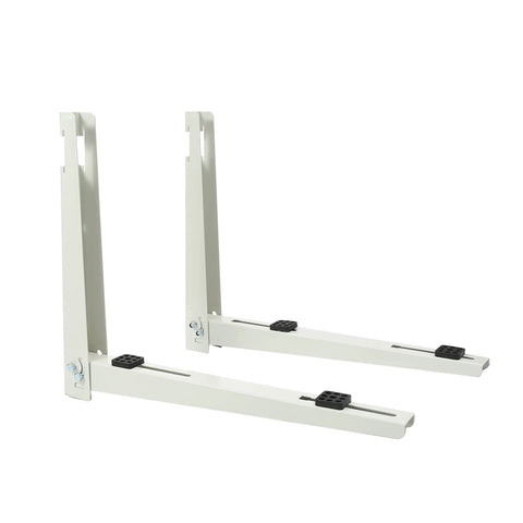 Heavy Duty Outdoor Wall Mount Bracket For Ductless Mini Split Air Conditioner And Heat Pump Systems, Universal White Galvanized Steel