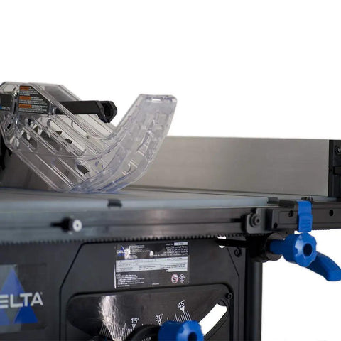 Trusted Contractor Workhorse 10 Inch Table Saw with rip fence and blade guard for precision cutting and safety.