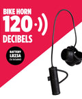 120dB Electric Bike Horn For Mountain And Road Bikes And Scooters, Waterproof Handlebar Bell with LR23A Battery