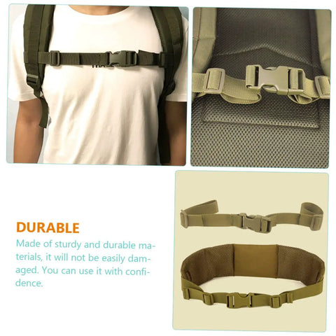 Go-To Adjustable Chest Straps For Backpacks Quick Release Outdoor Gear For Hiking And Camping Travel Ready Fits All Brand Packs Durable Fixing Straps In Green