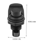 Keyless Push Button Cabinet Door Latch Built Tough Stainless Steel And Plastic Build, 5cm height, sleek design for boats and furniture.