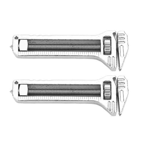 Mini Multitool Wrench With Bottle Opener And Nail Puller 2.8 Oz Alloy Steel 6 In 1 Measuring Caliper, front view