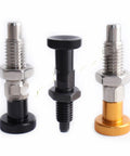 Heavy Duty Stainless Steel Indexing Pins And Self Locking Plungers With Coarse Thread Nuts In M6 M8 M10 M12 Sizes Plus Black Knobs for jigs