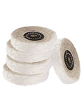Five Piece Cotton Buffing Wheel Set, Three Inch Diameter With Three Eighths Inch Arbor Hole, Fifteen Millimeter Thick Polishing Wheels