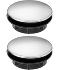 Stainless Steel Sink Hole Plug Cover Two Pack Fits One To One Point Four Inch Faucet Hole Easy Install No Tools Required Rust Resistant