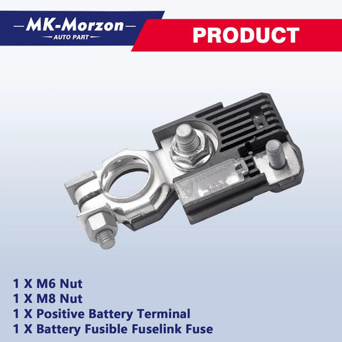 18790 01318 Heavy Duty 150 Amp Battery Fuse And Positive Terminal Fusible Replacement Link Compatible With Hyundai Kia, including nuts.
