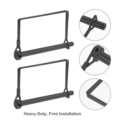 Four Pack Heavy Duty Trailer Hitch Pin One Quarter Inch By Four Inch Black Zinc Coated Carbon Steel Coupler Lock Pin Quick Release Tow Pin