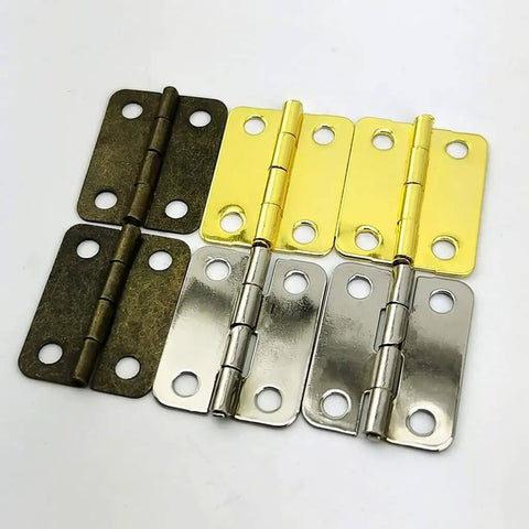 Thicker Design Wooden Box Hinges For Tea Boxes And Small Cabinets Modern Mini Hinges Assorted Finishes