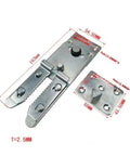 Heavy Duty Steel Corner Bracket Hinge For Sofa And Couch Sectional Connector Snap with precise measurements and sturdy design.