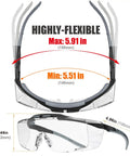Anti Fog Lab Safety Glasses For Glasses Wearers Over Eyeglasses Clear And Tinted 2 Pack With Integrated Side Shields ANSI Z87.1 Plus UV400