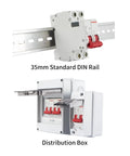 No Fuss 1P And 2P Din Rail Mcb Circuit Breaker Handling Overloads And Short Circuits Smoothly 6A To 63A Amps mounted on din rail.