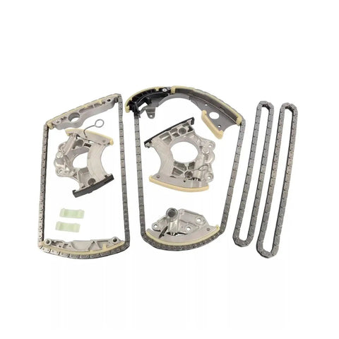 Dope 12 Piece Timing Chain Kit For Audi A6 A7 A8 Fits 2.5L FSI V6 Engine Clx Cvb Cpa Models Heavy Duty Alloy Build With Top Tier Durability And Long Lifespan To Keep Your Ride Crisp And Running Smooth Without Any Hassle. shown with chains and guides